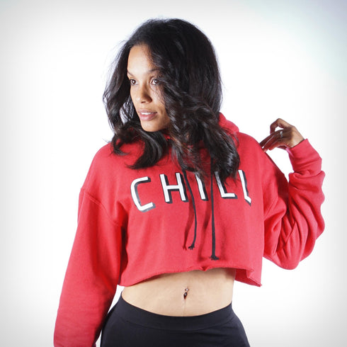 CHILL (cropped hoodie)